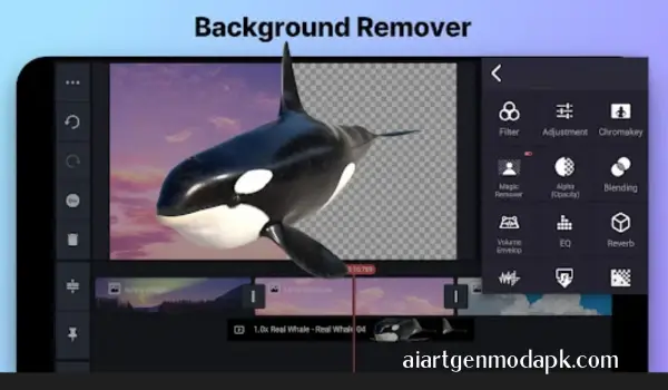 kinemaster background remover